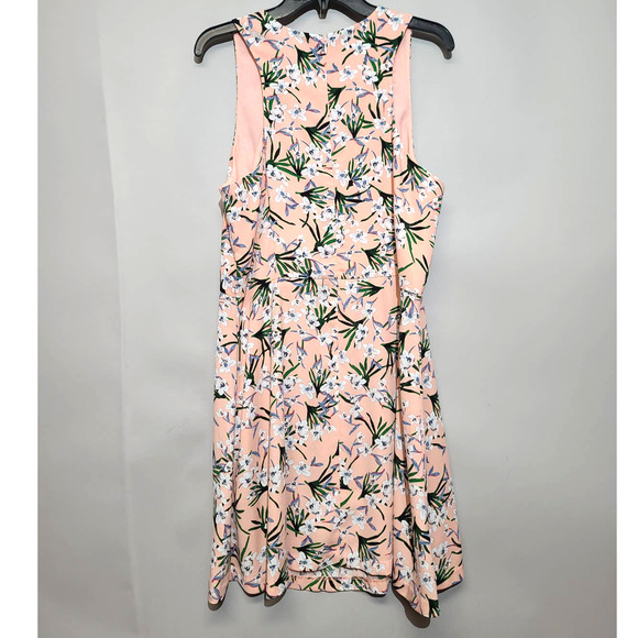 Banana Republic Factory Fit And Flare Floral Dress Size 14 - Picture 2 of 5